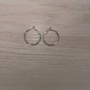 Silver Hoop Earrings